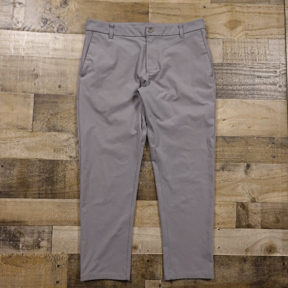 Lululemon‎ Commission Pant Classic Men’s 34x28 Gray Warpstreme Golf Travel